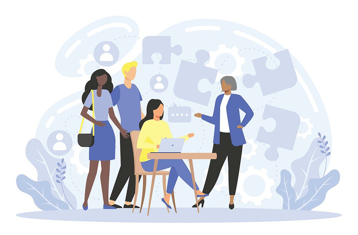 People meeting (illustration)